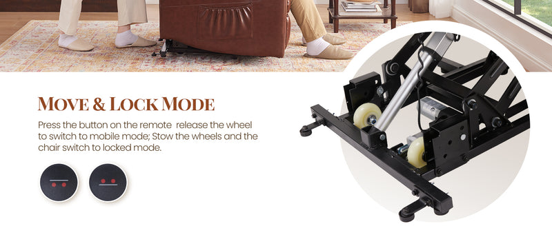 Smooth Electric Recliner Chair with Remote