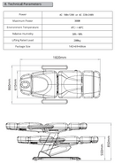 SALE! MedSpa Procedure Table/Treatment Chair - MediLuxe EX-1000 - Advanced Features for Superior Comfort