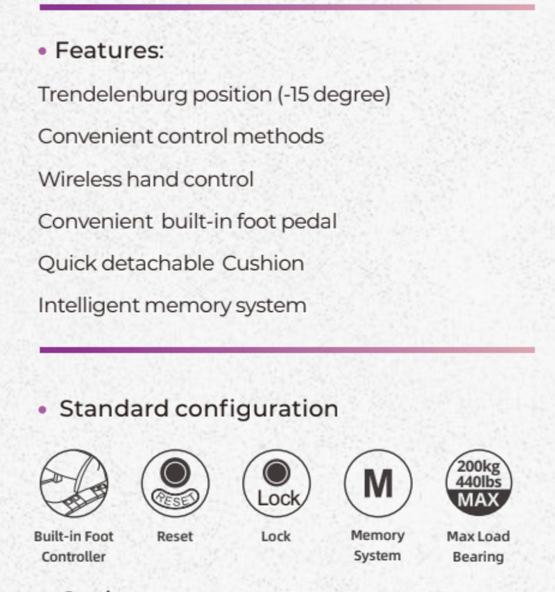 MediLuxe Rx-Max Elite Pro<br> New! The Next Level <br> Powered Exam and Procedure Chair