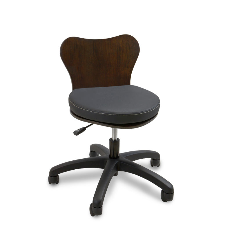 Continuum Tech Chair Deluxe - Pedicure Technician's Stool, Low Height Range.