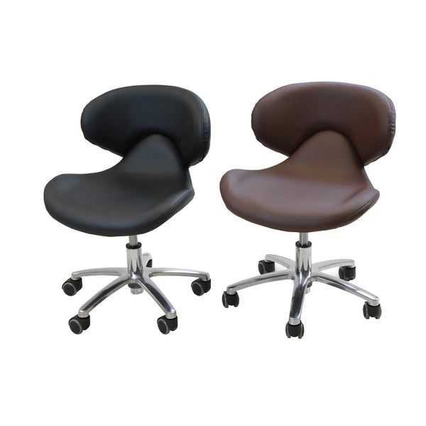 Continuum Tech Chair Standard - Pedicure Technician's Stool, Low Height Range.