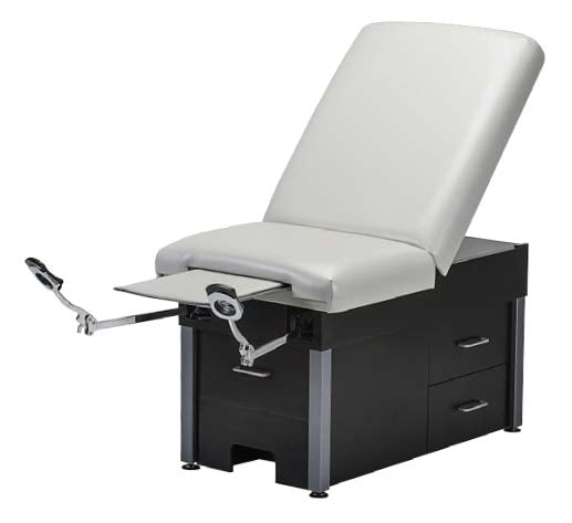 Plush Medical Exam Stirrups Table