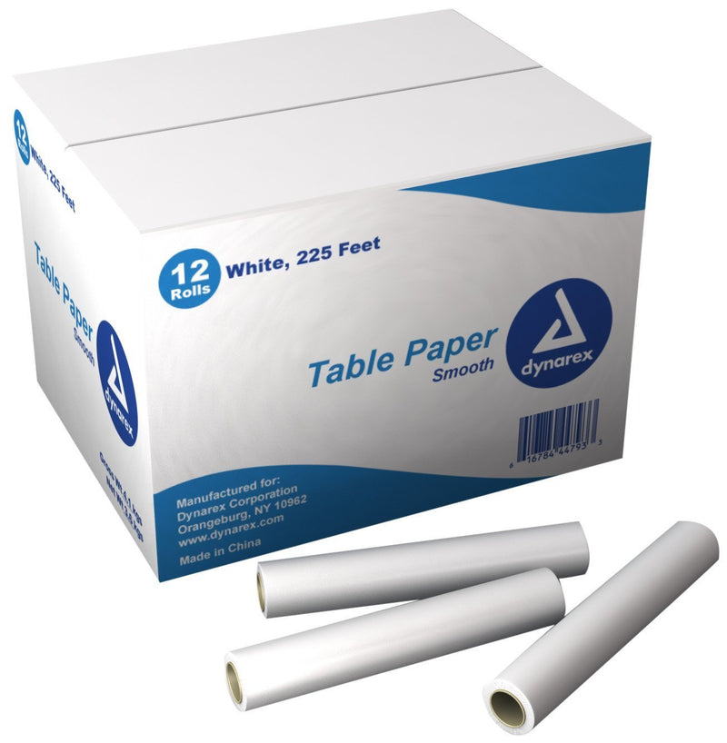 table exam paper, smooth, 21'' x 225 ft, 12 rolls-case