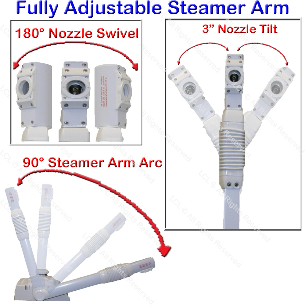 AquaGlow Pro Facial Steamer with Herb Basket & Ozone