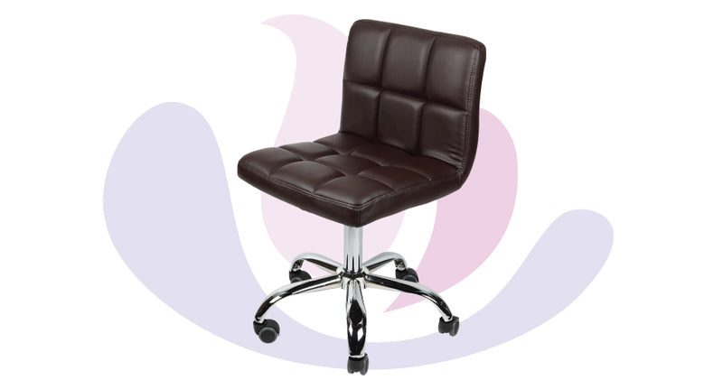 Modern Pedicure Tech and-or Nail Tech Stool - Pedicure Technician's Stool, Low or Medium Height Range