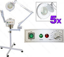 Ozone+Herb Basket Facial Steamer w- 5x Mag Lamp