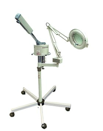 FACIAL Steamer AND 5-D Magnifying Lamp Combo