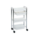 Stainless Steel Trolley, 3 shelves-trays , one drawer