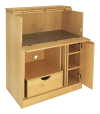 Touch America Multi-Purpose Cabinet in Maple w- Maple Shelf